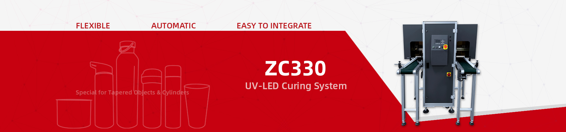 ZC330 UV-LED Curing Conveyor System